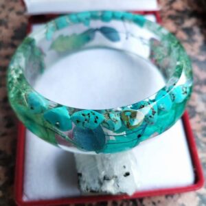 Resin stones bracelets unique handmade1