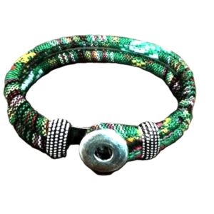 Χειροποίητο διπλό βραχιόλι μόδας, ρυθμιζόμενο με κούμπωμα κουμπιού