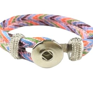 Χειροποίητο διπλό βραχιόλι μόδας, ρυθμιζόμενο με κούμπωμα κουμπιού