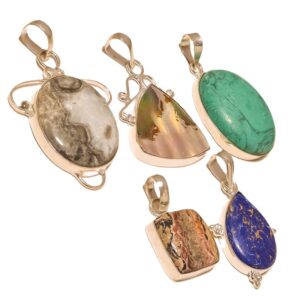 STERLING SILVER PENDANT GEMSTONE 925