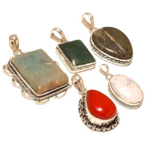 STERLING SILVER PENDANT GEMSTONE 925