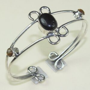 Black Onyx Bracelet  925 Silver