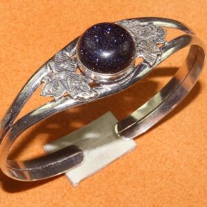 Blue sandstone Bracelet  925 Silver