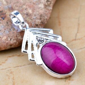 jewelry Plated Silver 925 charm crystal necklace pendant