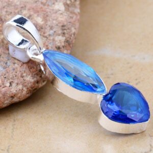 jewelry Plated Silver 925 charm crystal necklace pendant