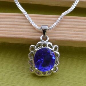 jewelry Plated Silver 925 charm crystal necklace pendant