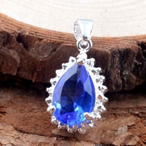 jewelry Plated Silver 925 charm crystal necklace pendant