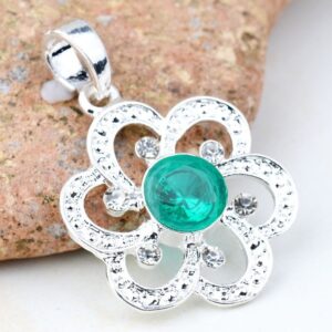 jewelry Plated Silver 925 charm crystal necklace pendant