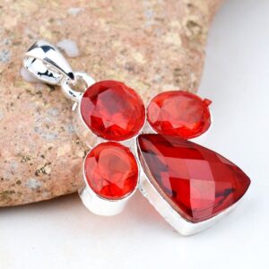 jewelry Plated Silver 925 charm crystal necklace pendant