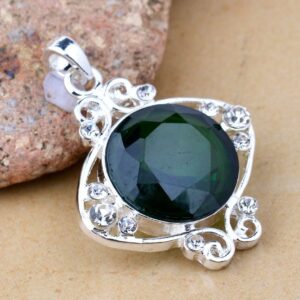 jewelry Plated Silver 925 charm crystal necklace pendant